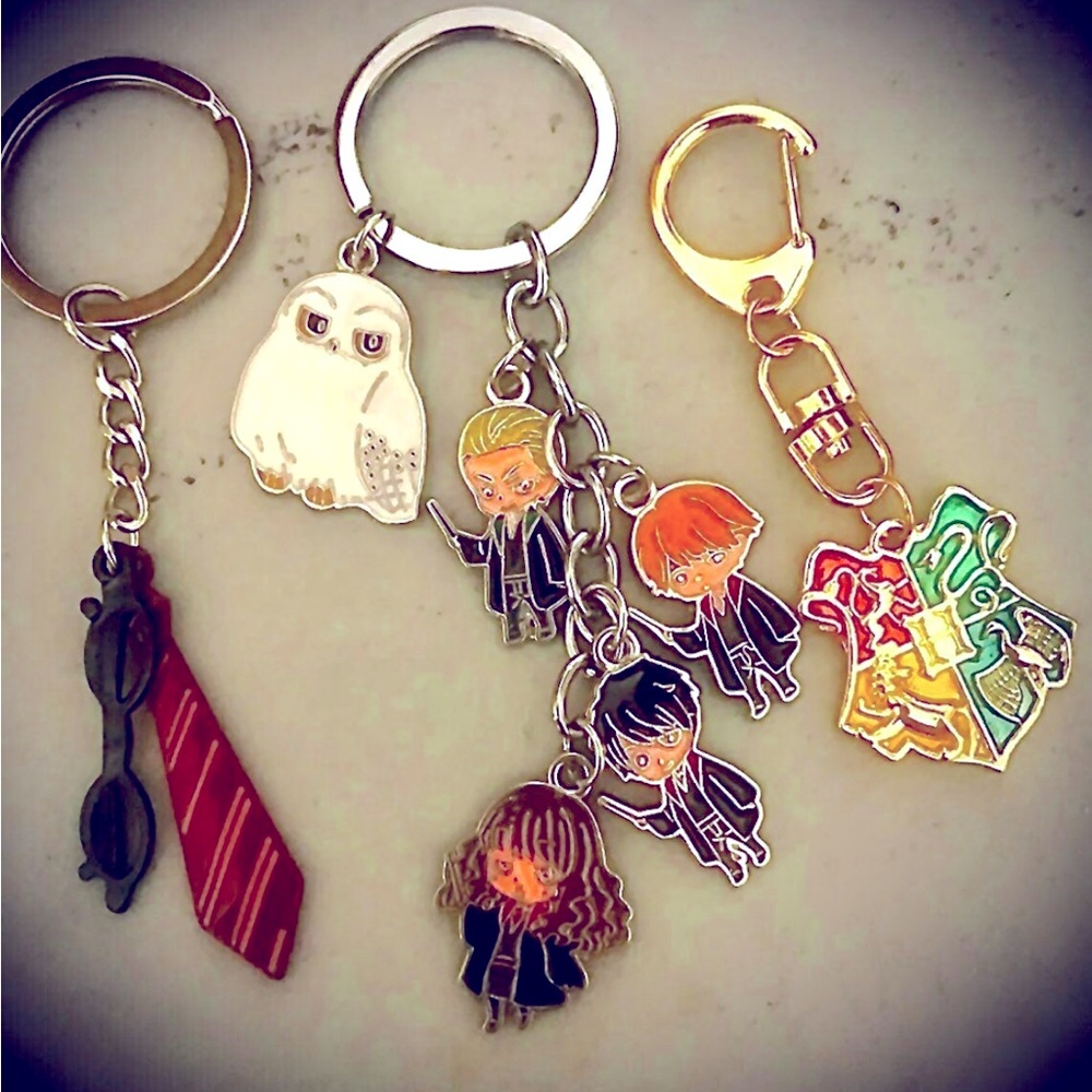 Set of 3 Harry Potter keychains